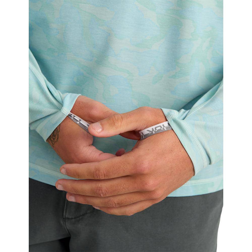 Huk Drift Performance Long Sleeve Shirt Heron Blue L - Image 6