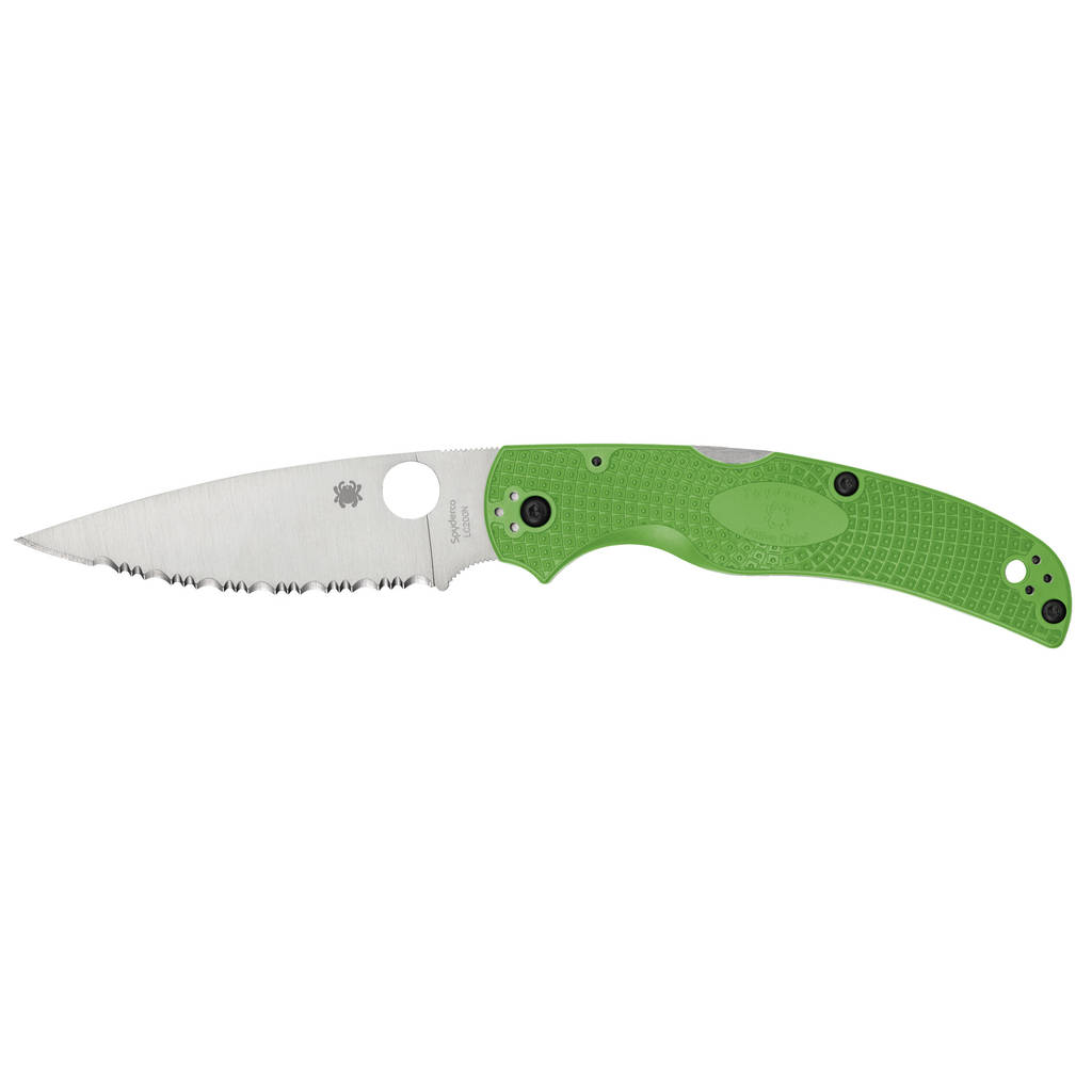 SPYDERCO NATIVE CHF SLT LW GRN SRTD