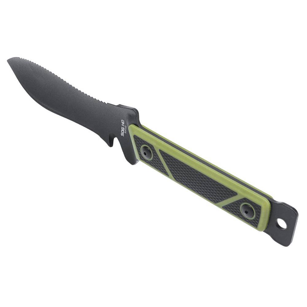 SOG Knives Rip Tide Fixed Knife 6-1/2" Spear Point Blade Black Green - Image 2