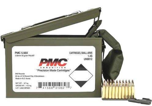 PMC 5.56X45 55GR FMJ-BT 840RD