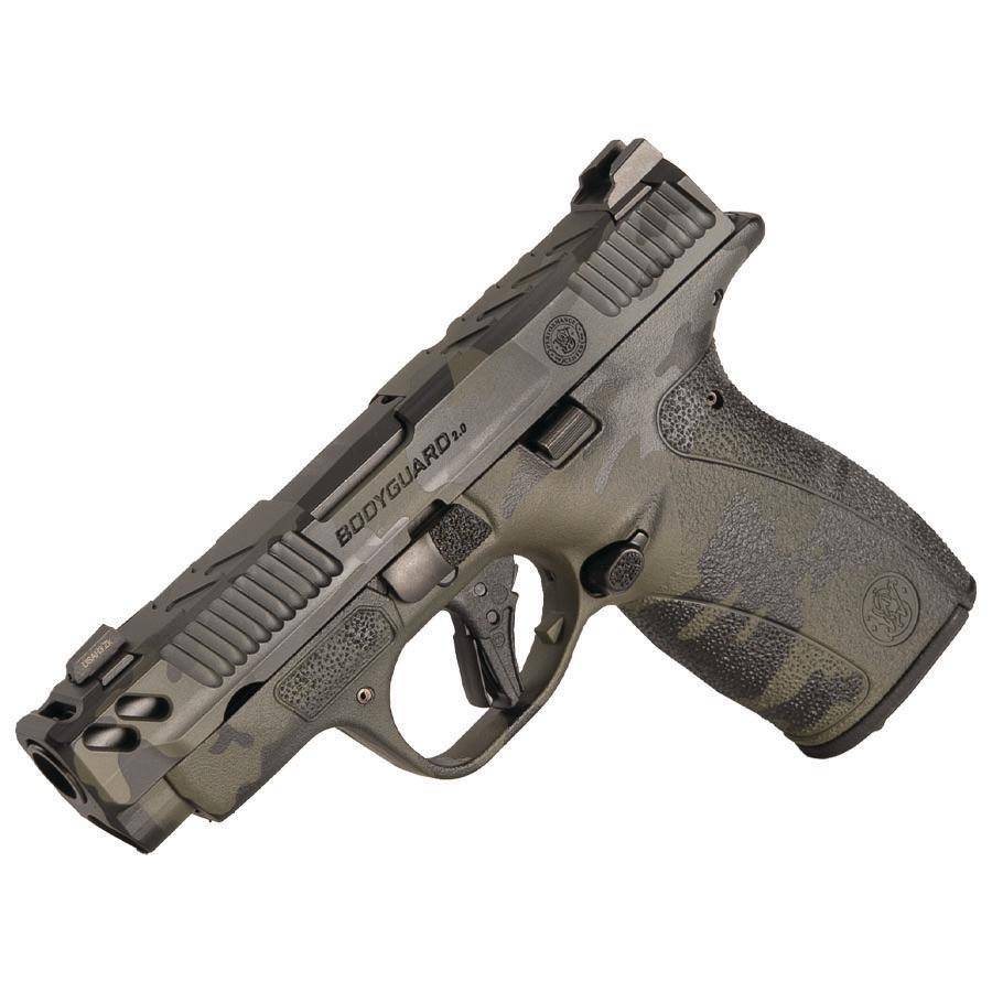 S&W PC Bodyguard 2.0 Carry Comp Handgun .380 Auto 10(1)&12(1)rd Magazines 3.1? Ported Barrel No Manual Safety Black Multicam Finish - Image 4