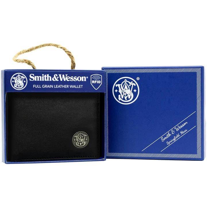 Smith & Wesson Men's Genuine Leather Wallet 12pc Counter Display - Image 5