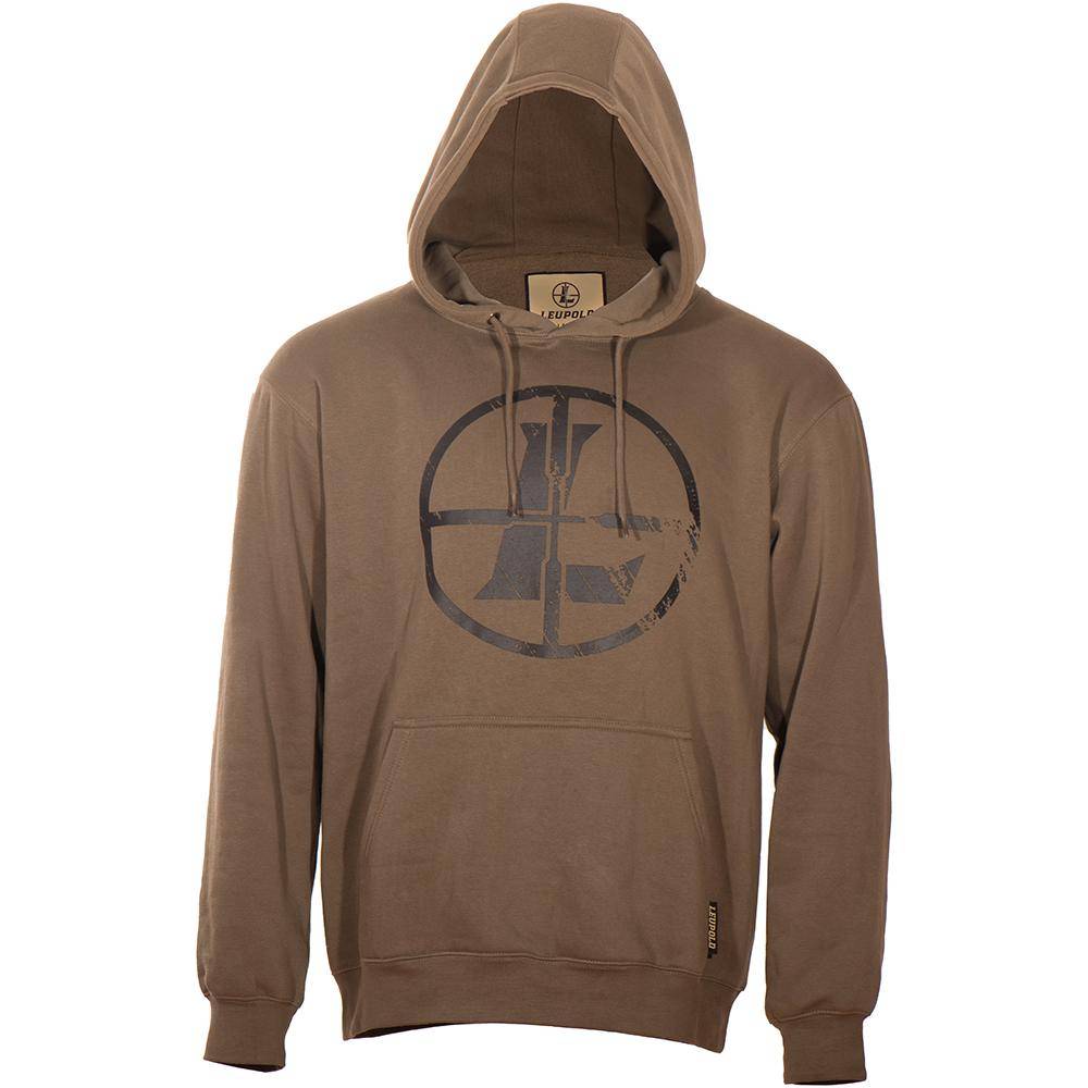 Leupold Distressed Reticle Hoodie Otter M - Image 2