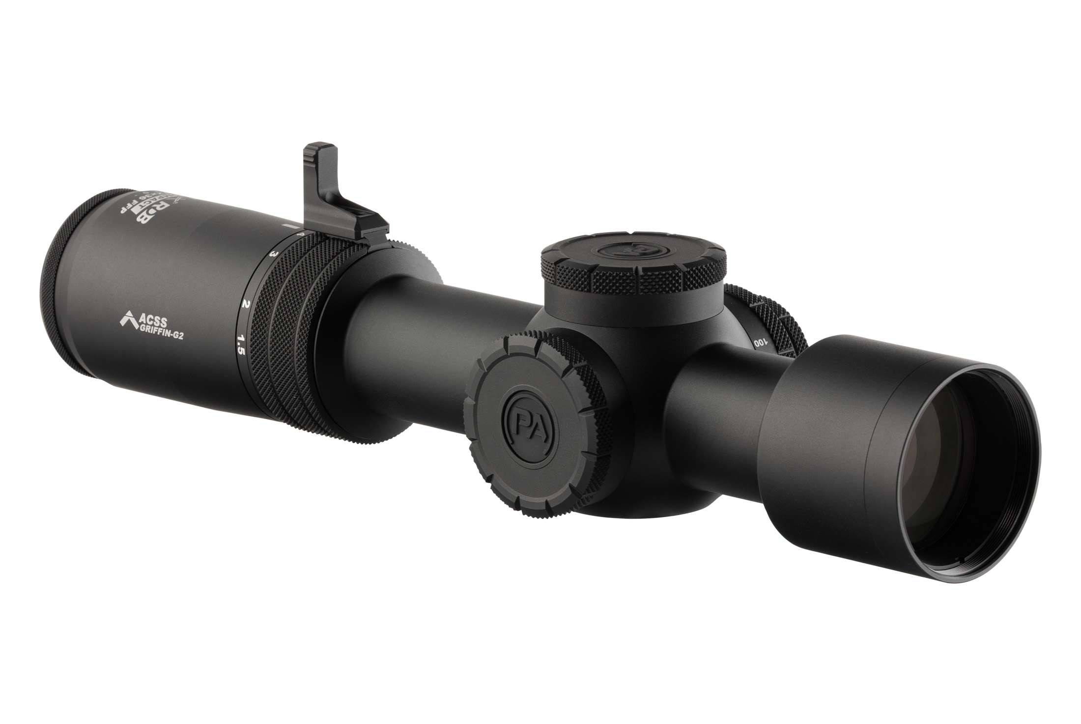 Primary Arms Compact PLxC 1.5-12X36mm FFP RDB Rifle Scope - Illuminated ACSS Griffin MIL Reticle - Gen II - Image 2