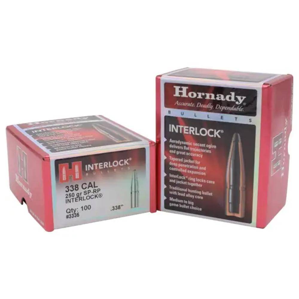 Hornady InterLock Bullets .338 cal .338" 250 gr SP 100/ct - Image 3