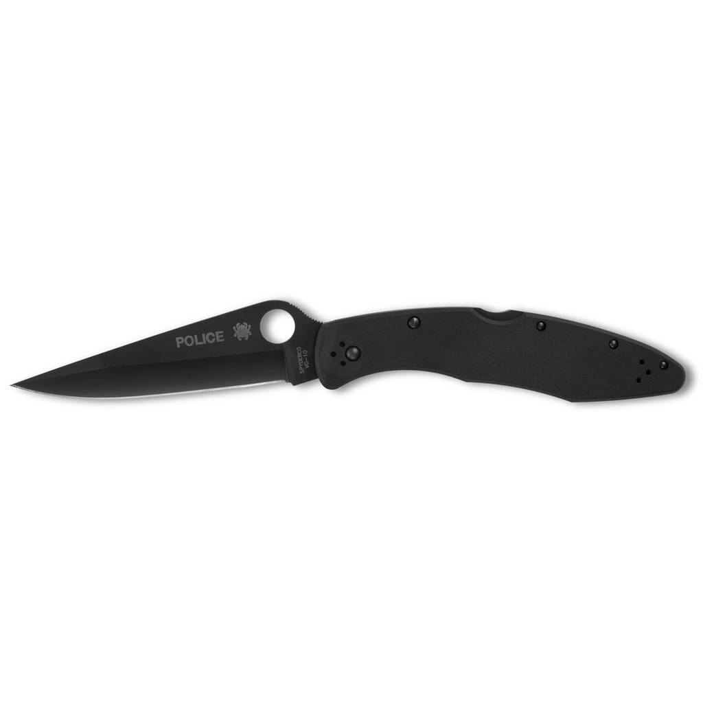 SPYDERCO POLICE SS 4.2" BLK/BLK
