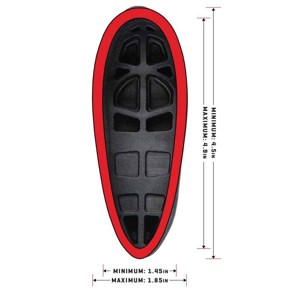 Allen Company Recoil Eraser II Slip On Pad Medium Black - Image 3
