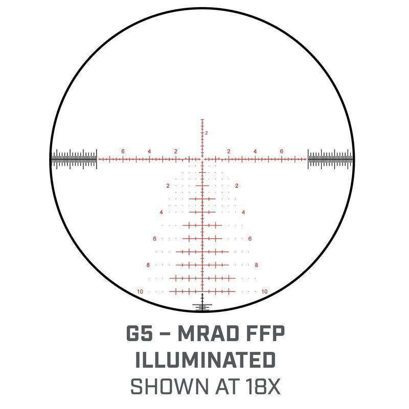 Bushnell Match Pro ED Rifle Scope 3-18x50 FFP MRAD G5 5L Illum Black Matte - Image 2
