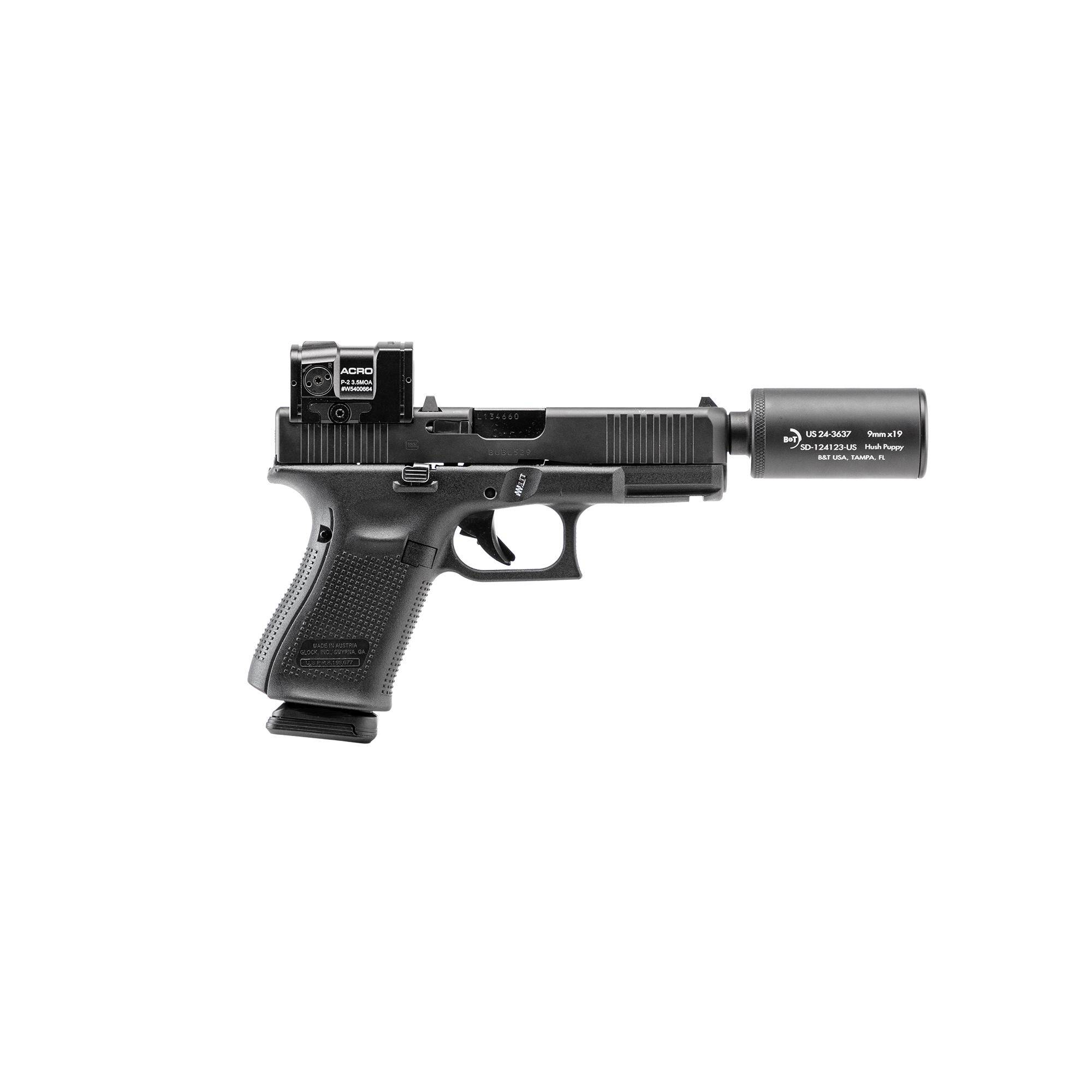 B&T Hush Puppy Suppressor Coyote Tan - MUST BUY HUSH PUPPY KIT- KHBTHUSHPUPPYKITCSTM