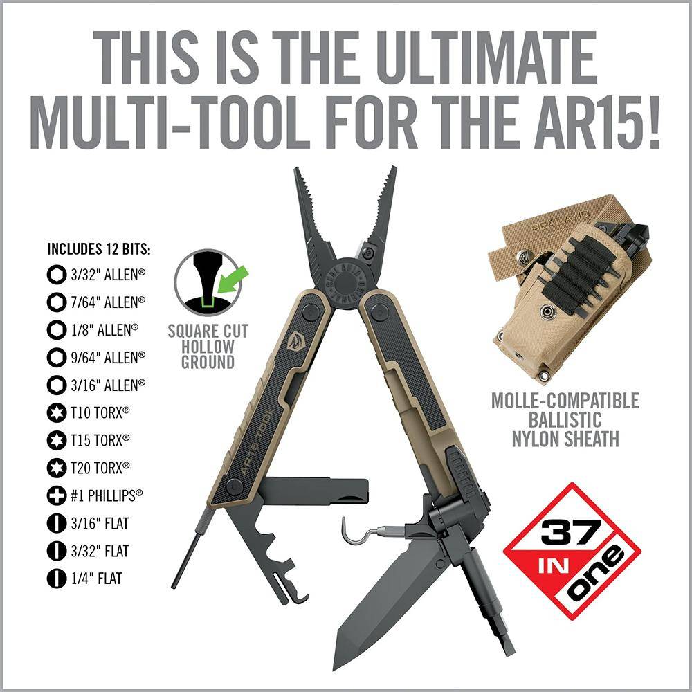 Real Avid AR-15 Tool 37-In-1 Tactical Multitool - Image 3