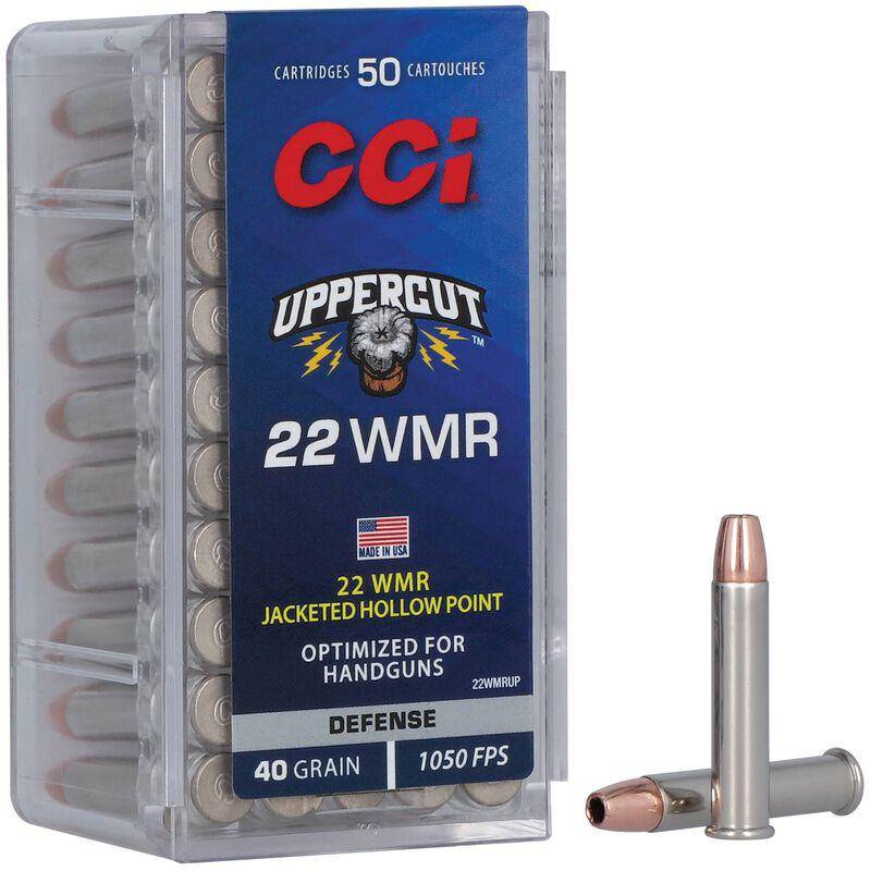 CCI Uppercut Rimfire Ammunition .22 WMR 40gr JHP 1050 fps 50/ct - Image 2