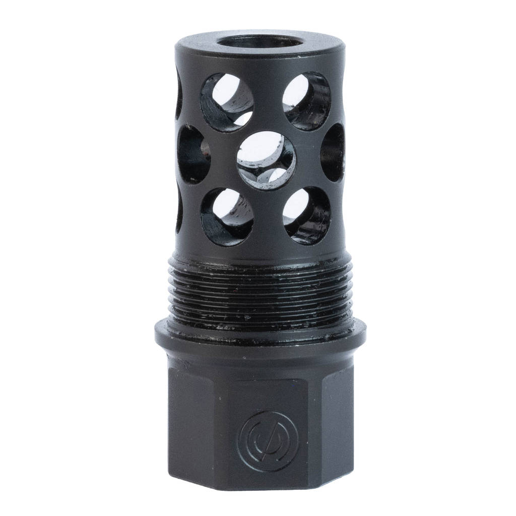 SCO THRD OVR MZZL BRK 1/2X28 .30 CAL