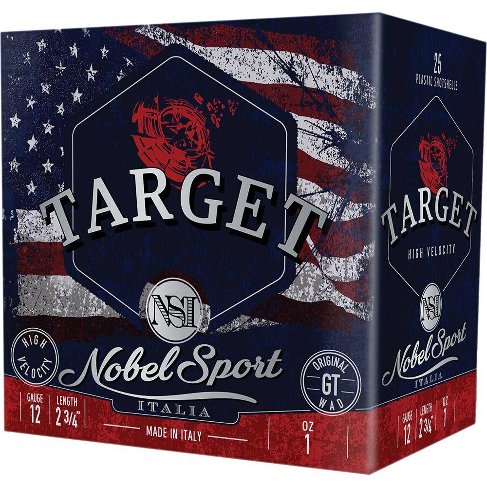 Nobel NSI Target Nobel Speed Shotshell 12ga 2-3/4" 1oz 1300 fps #7.5 250/ct Case (10-25/ct)
