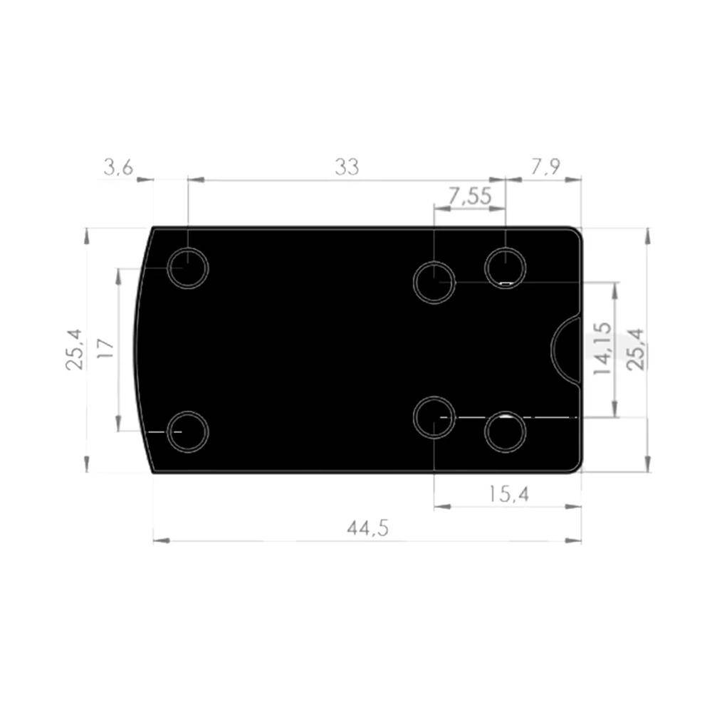 Konus Fission-MR Micro Red Dot Multi-Reticle Weaver Mount & Deltapoint Pro Base - Image 3
