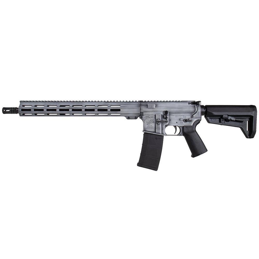 Shark Coast Tactical "Tennessee Battleship Grey Battleworn" AR-15 Rifle 5.56mm 30rd Magazine 16" Barrel 15" MLOK Handguard - Image 2