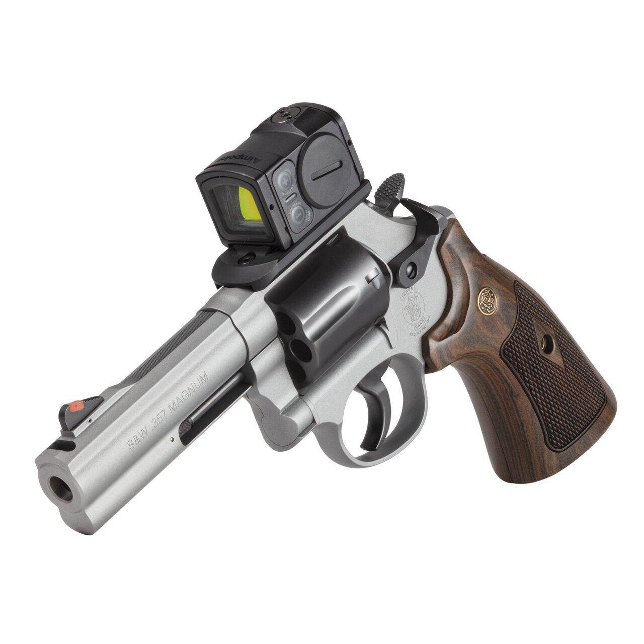 S&W 686 Plus Spec Series R Bundle 357 Mag 7rd Capacity 4.12" Barrel Titanium Cerakote w/ACRO P-2 Bag Moon Clips - Image 6