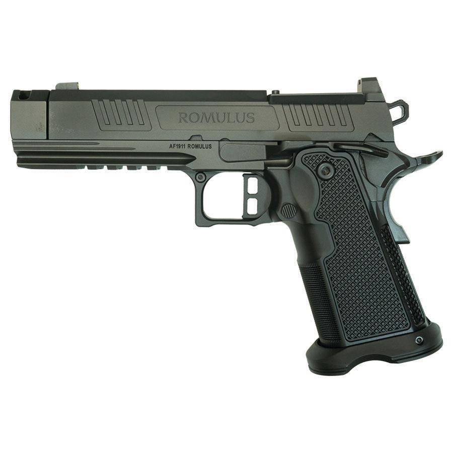 Alpha Foxtrot AF1911-Romulus MOS Adapter Handgun 9mm Luger 17(1) & 20rd(1) Magazines 4.25" Comp Threaded Barrel DLC Black - Image 4