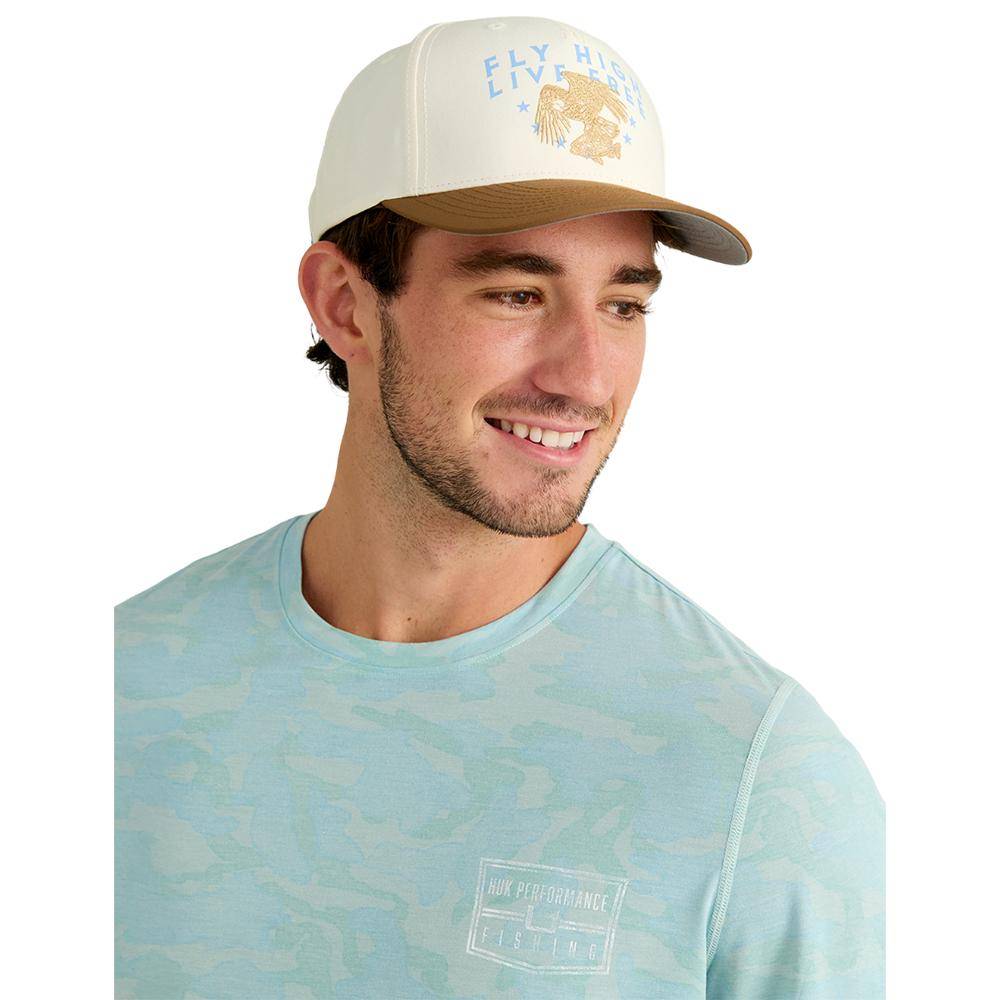 Huk Drift Performance Long Sleeve Shirt Heron Blue L - Image 4