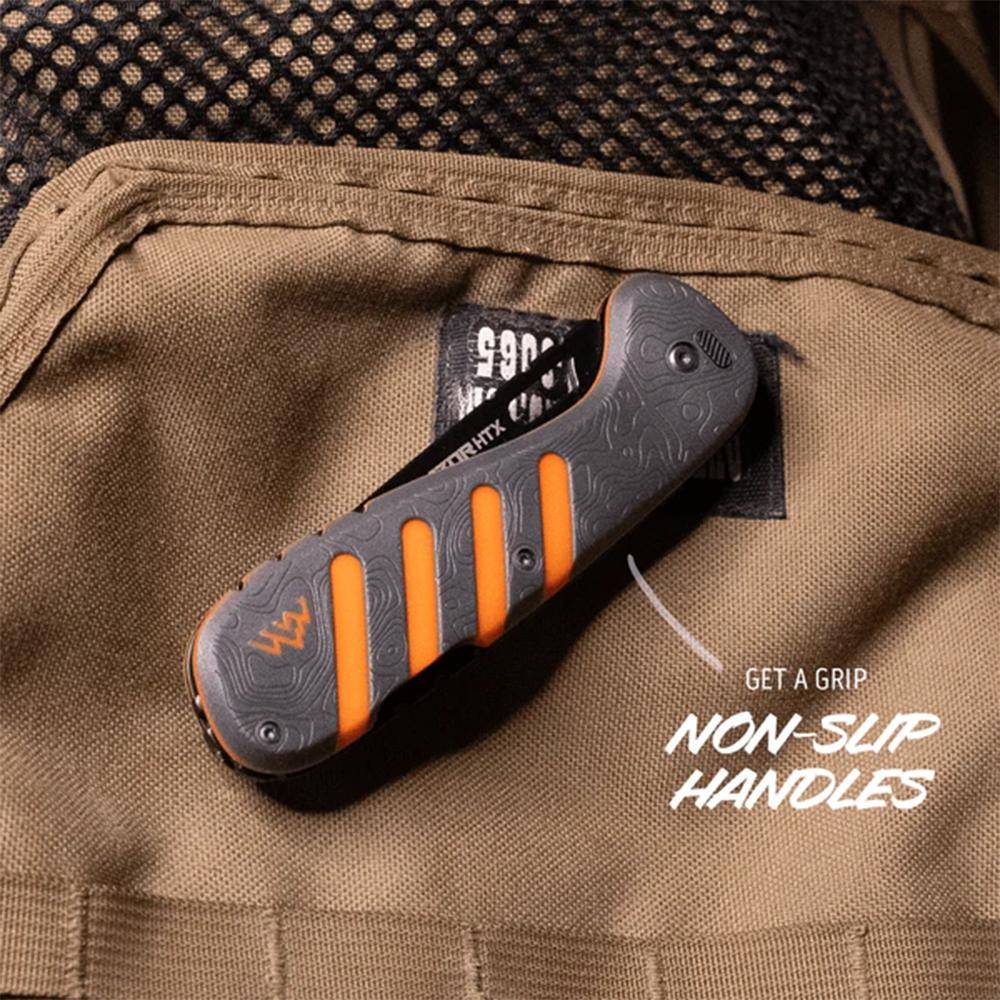 Outdoor Edge Razor HTX Replaceable Blade Folding Knife 3-1/2" Blades Orange - Image 3