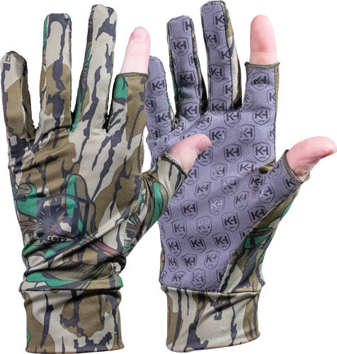 Knight & Hale Run N' Gun Gloves One Size Mossy Oak Greenleaf - Image 2