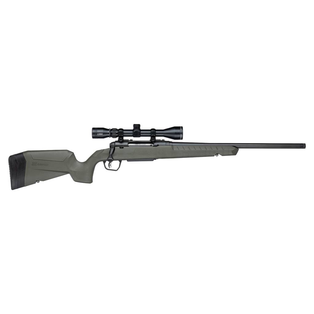 Savage AXIS 2 XP Green Rifle .308 Win 4rd Magazine 20" Threaded Barrel 3-9x40 Scope Synthetic Green Stock