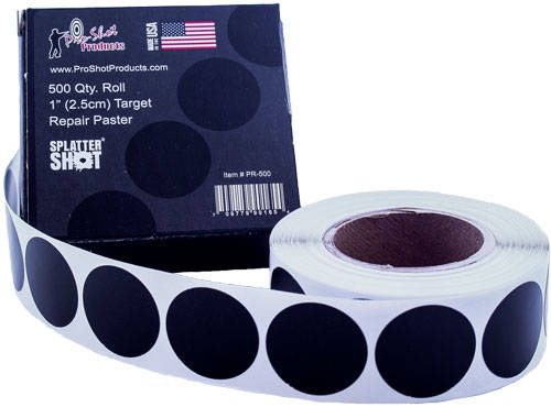 PROSHOT 1" BLK REPAIR PASTERS 500CT