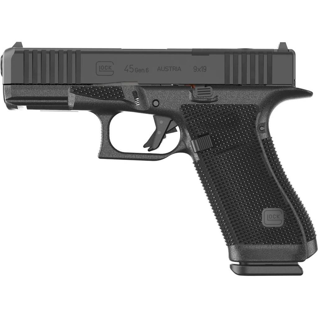 Glock 45 Gen 6 Handgun 9mm Luger 10rd Magazines(3) 4.02" Barrel Black USA Made