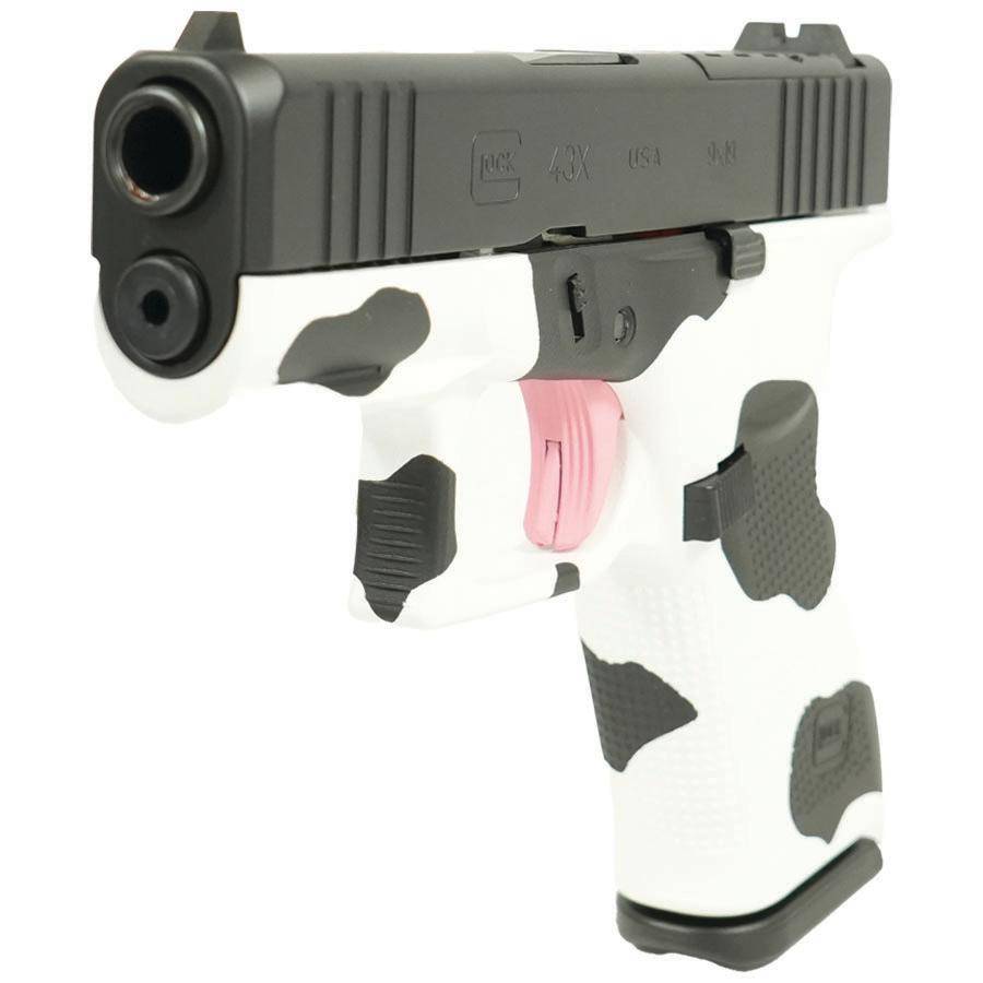 Glock 43X "Cow" Hydro Dipped Handgun 9mm Luger 10rd Magazines(2) 3.4" Barrel Accessory Rail USA Made - Image 3