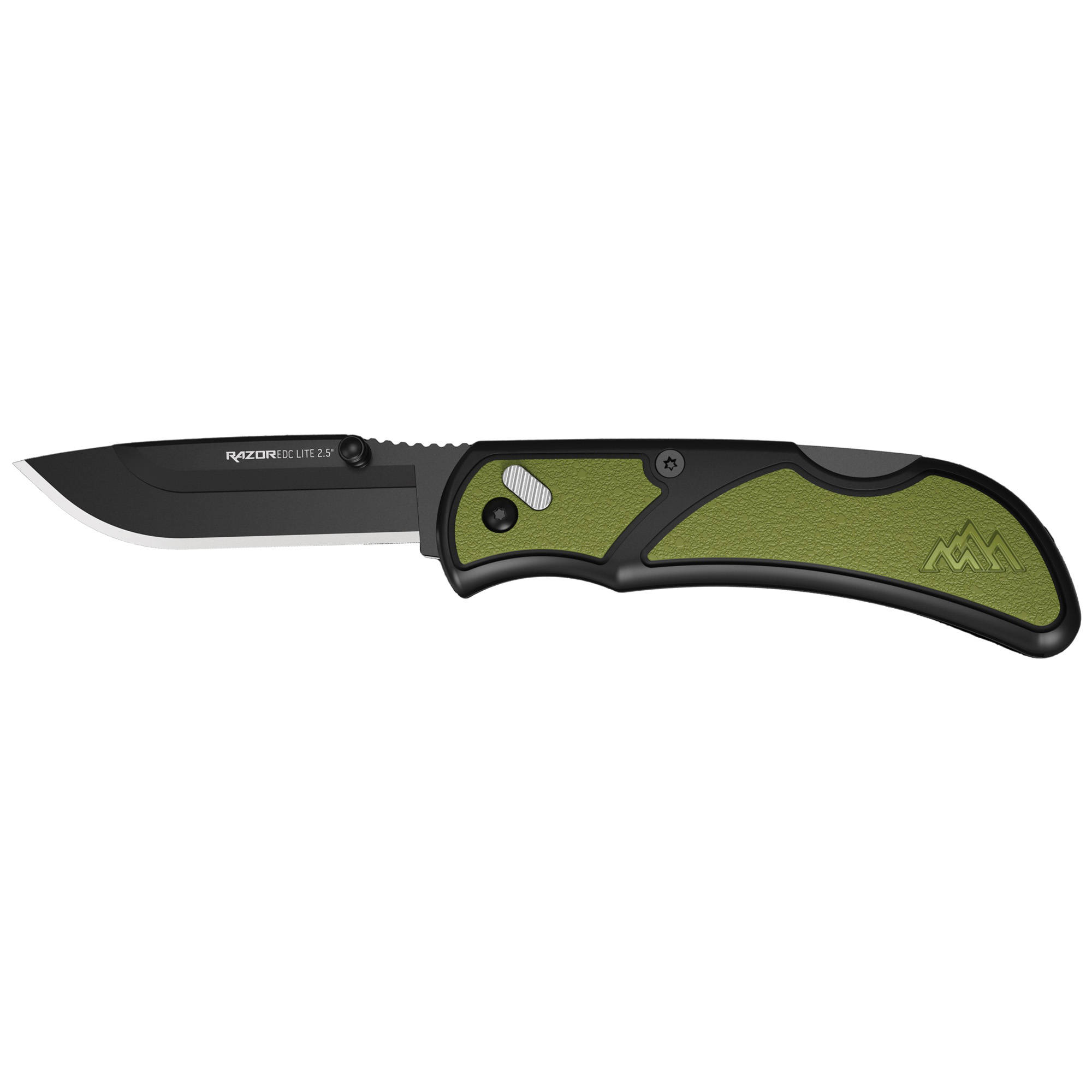 Outdoor Edge RazorEDC Lite Replaceable Blade Folding Knife 2-1/2" Drop Point Blade Green - Image 5