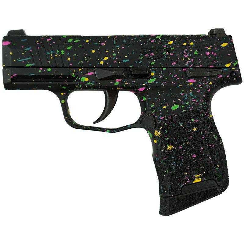 Sig Sauer Exclusive "Multi Color Paint" P365-380 Handgun 380 Auto 10rd Magazine 3.1" Barrel Black Manual Safety - Image 2
