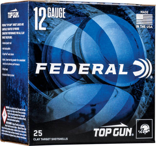 Federal Top Gun Shotshells 12 ga 2-3/4" 1-1/8 oz 1200 fps #7.5 250/ct Case (10-25/ct) - Image 2