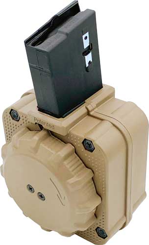 PROMAG AR-15 5.56 DRUM 65RD POLY FDE