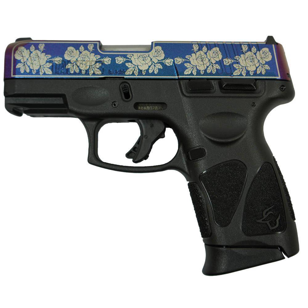 Taurus G3C "Guns & Roses Engraved Mongoose Purple" Handgun 9mm Luger 12rd Magazines(2) 3.26'' Barrel - Image 3