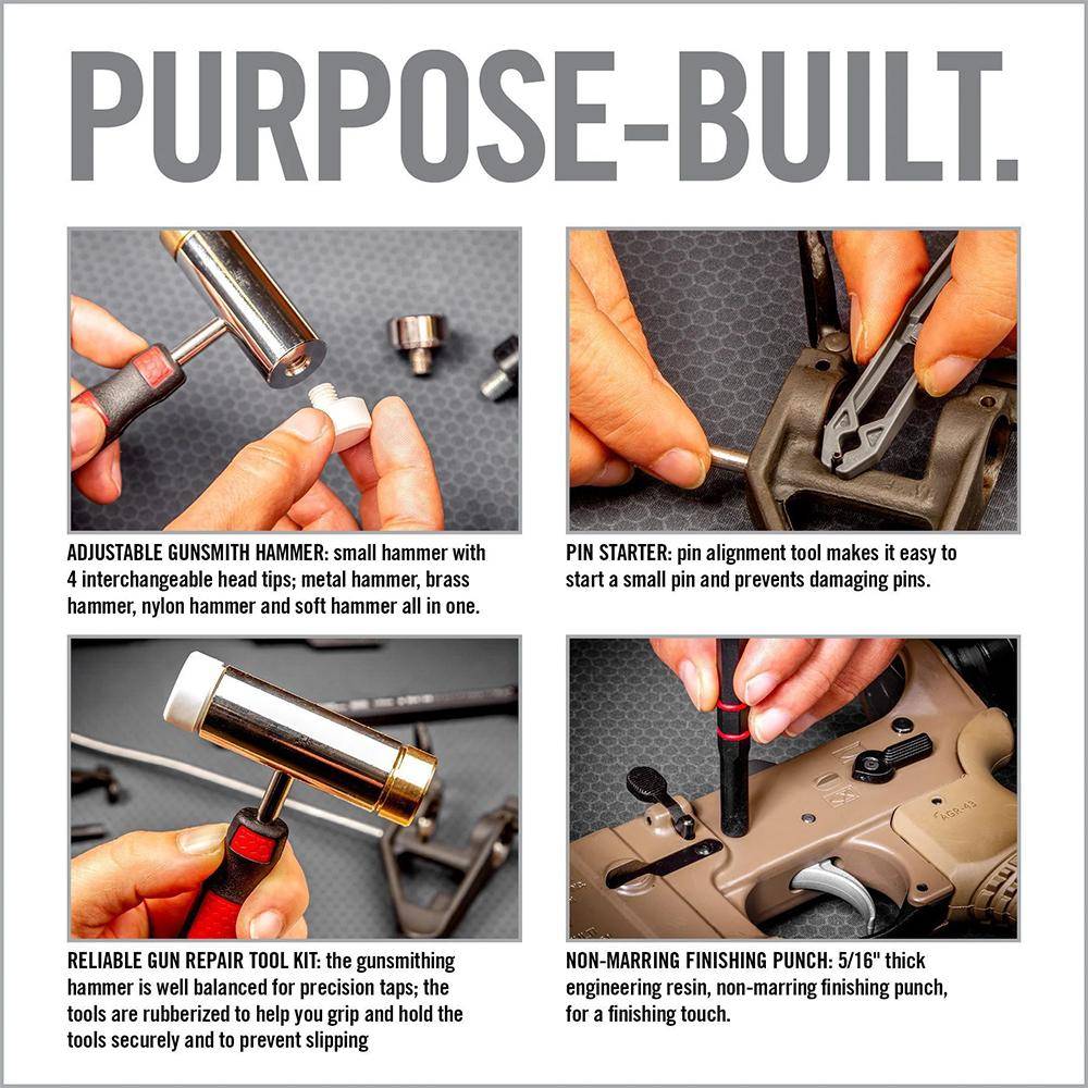 Real Avid Accu-Punch Hammer & AR15 Pin Punch Set - Image 6