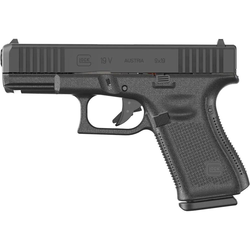 Glock V-Series Model 19 Handgun 9mm Luger 10rd Magazines (3) 5.5" Barrel Black US Made - Image 2