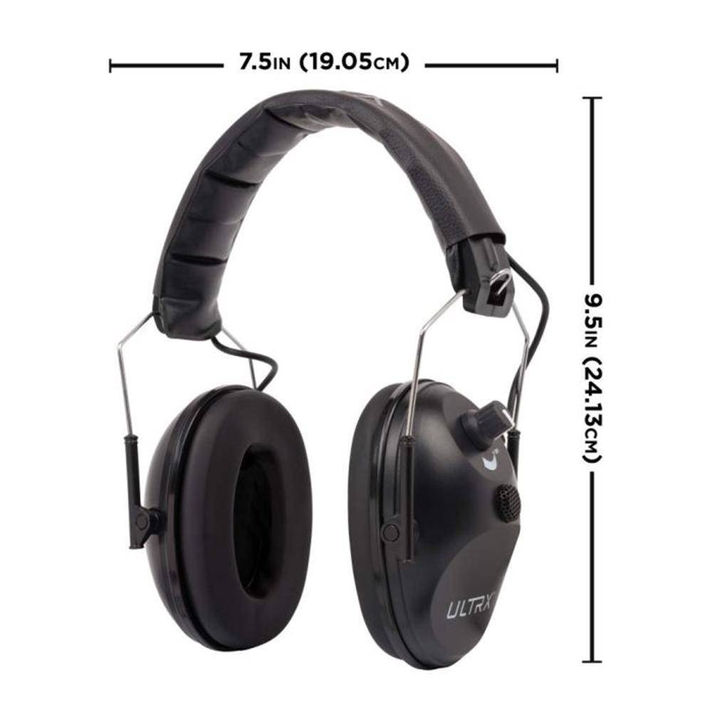 Allen ULTRX Electronic Ear Muffs 23dB Black - Image 2