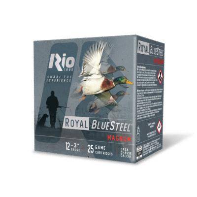 Rio Royal BlueSteel Magnum High Velocity Shotshell 12ga 3" 1-1/5oz 1450 fps #4 25/ct