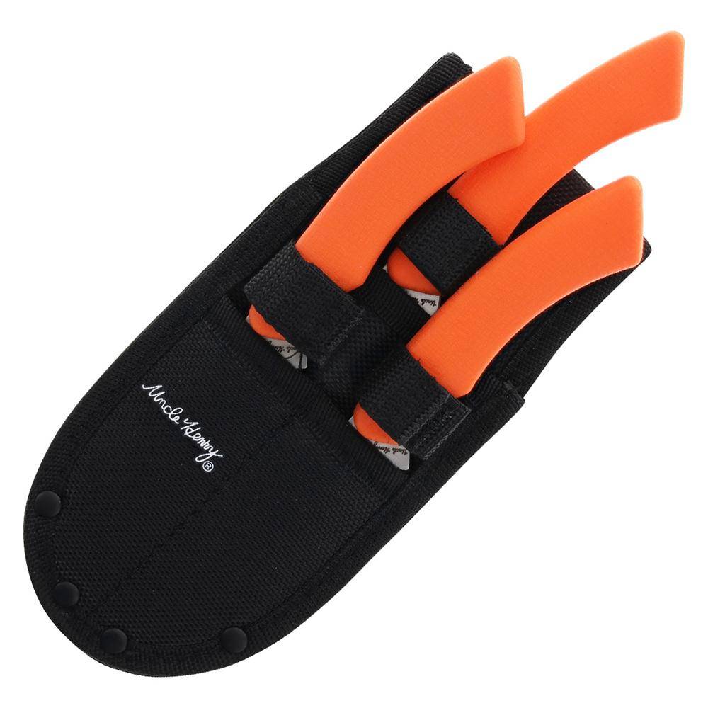 Uncle Henry Hunter Knife Combo 3-2/5" Blades Orange 3/ct - Image 4