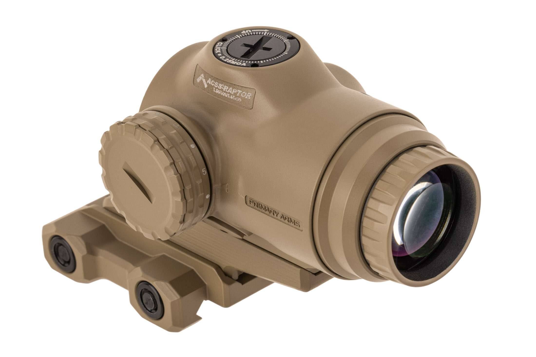 Primary Arms SLx 3X MicroPrism™ Scope - Red Illuminated ACSS Raptor Reticle - 5.56/.308 - Yard - FDE - Image 3