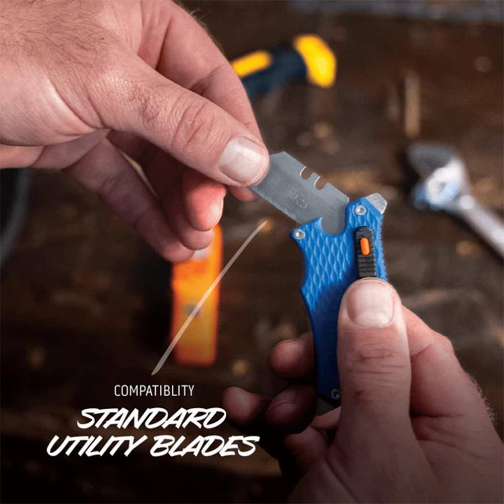 Outdoor Edge Slidewinder 4-in-1 Retracting Utility Knife Blue - Image 8