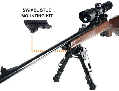 UTG TACT OP BIPOD W/QD LVR MNT 6"-7" - Image 4