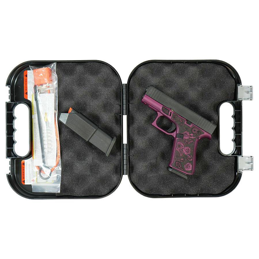 Glock 43X "Paisley Grip" Black Cherry Handgun 9mm Luger 10rd Magazines(2) 3.4" Barrel Accessory Rail USA Made - Image 5