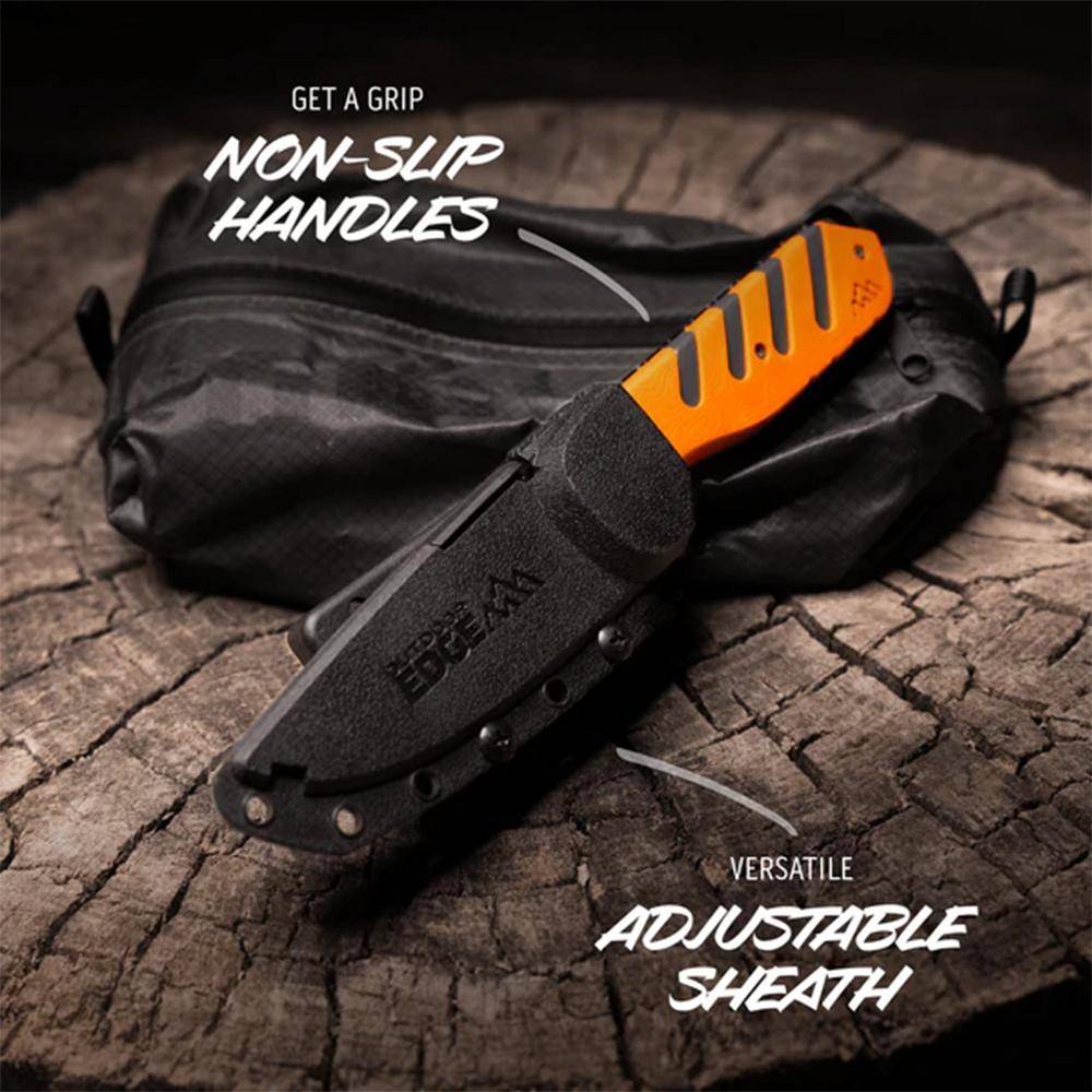 Outdoor Edge Razor HTX Replaceable Blade Fixed Knife 3-1/2" Blades Orange - Image 3