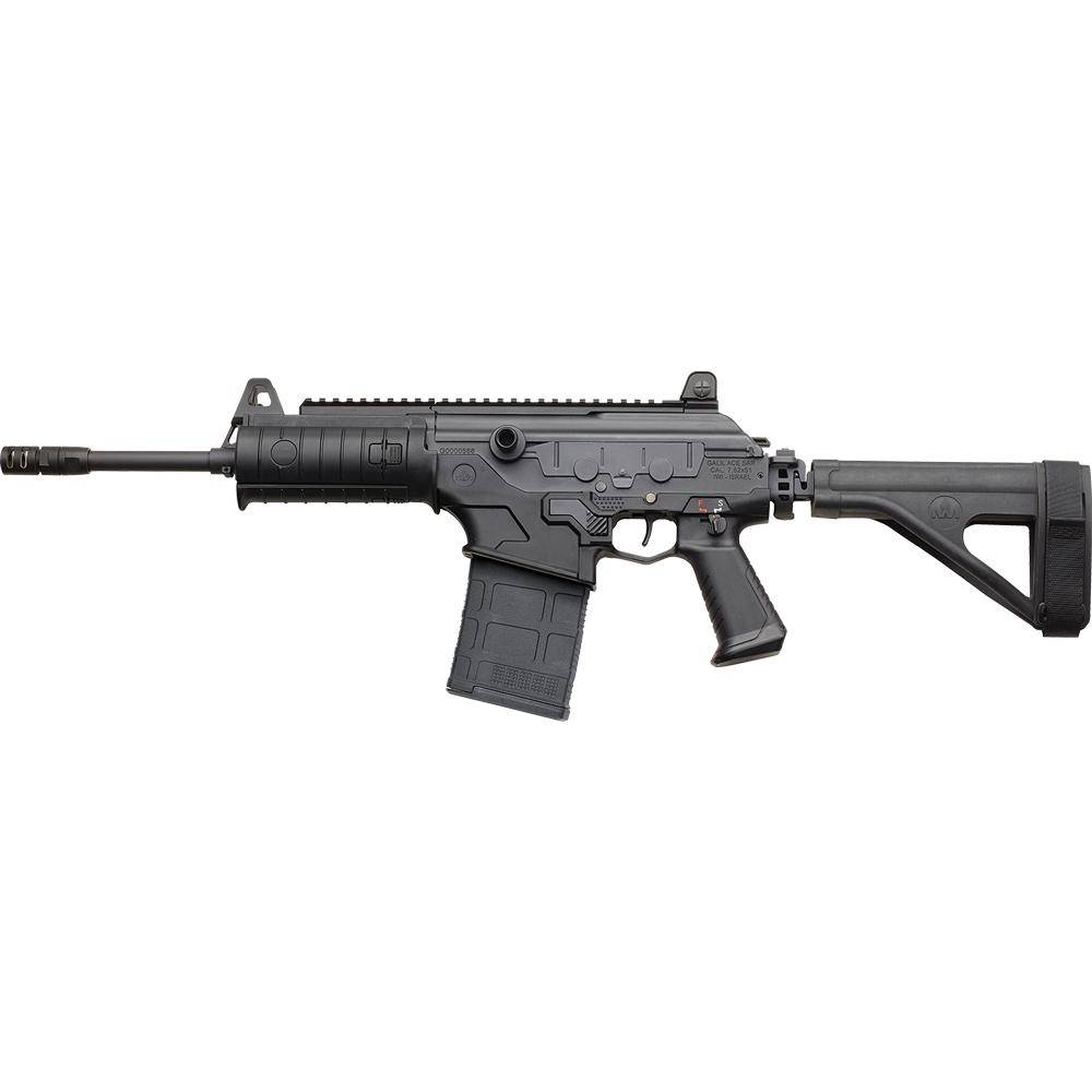 IWI Galil Ace Gen II Pistol 7.62 NATO 20/rd 11.8" Barrel Black with Side Folding Stab Brace - Image 2
