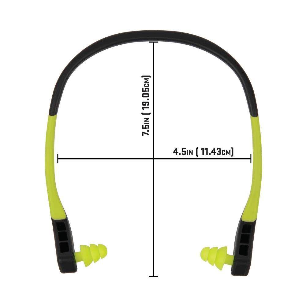 Allen ULTRX Wave Banded Passive Ear Plugs 22dB Grey Yellow - Image 2