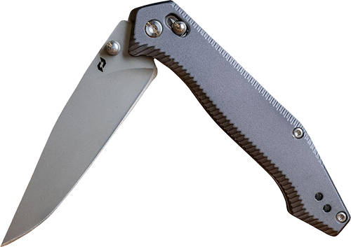 Schrade Turnkey Pivot Folding Knife 3-2/5" Drop Point Blade Grey - Image 2