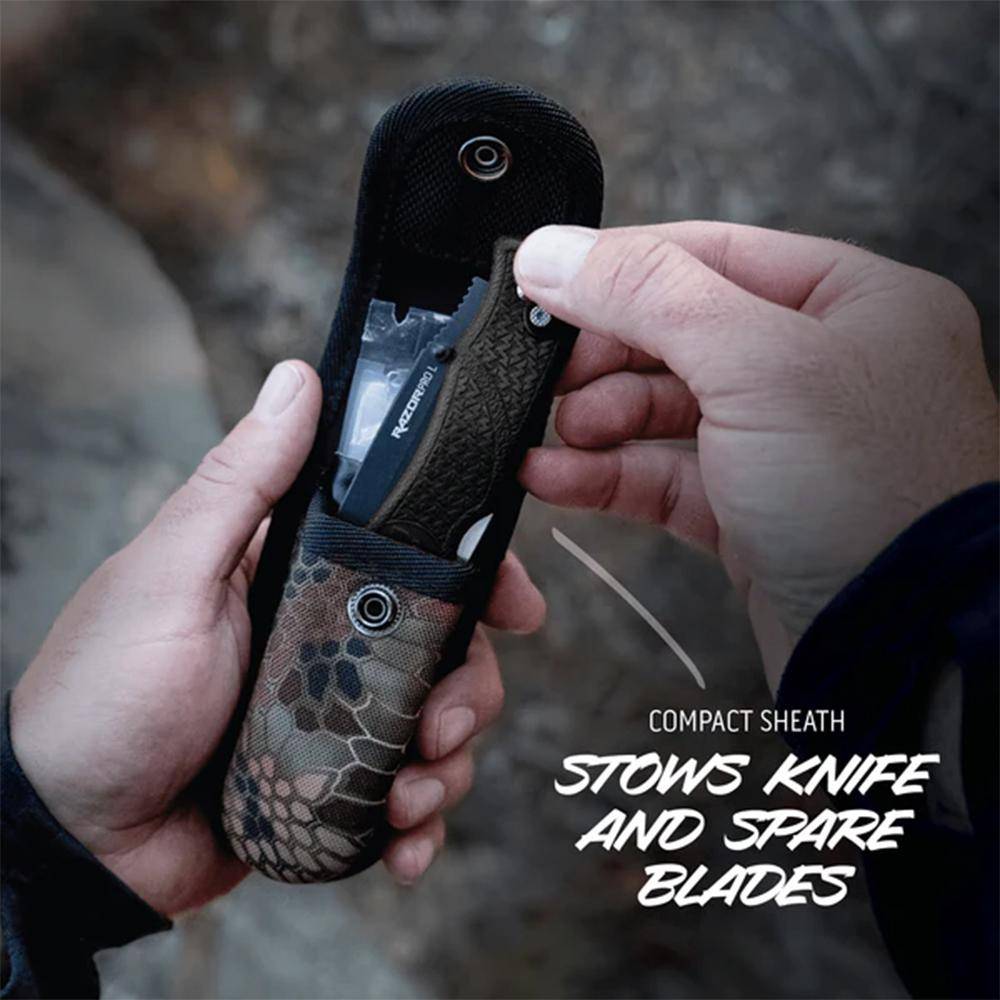 Outdoor Edge RazorPro L Replaceable Blade Hunting Knife 3-1/2" Drop Point Blade Black - Image 8