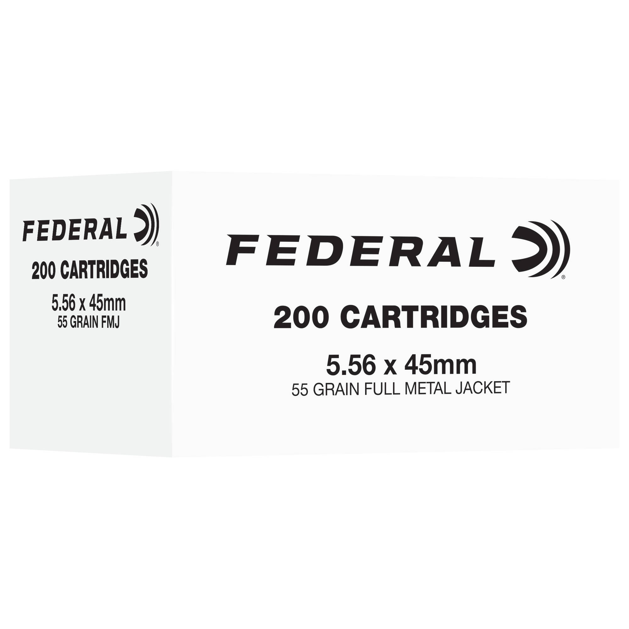 Federal American Eagle Rifle Ammunition 5.56mm NATO 55gr FMJ 3165 fps 200/ct - Image 2