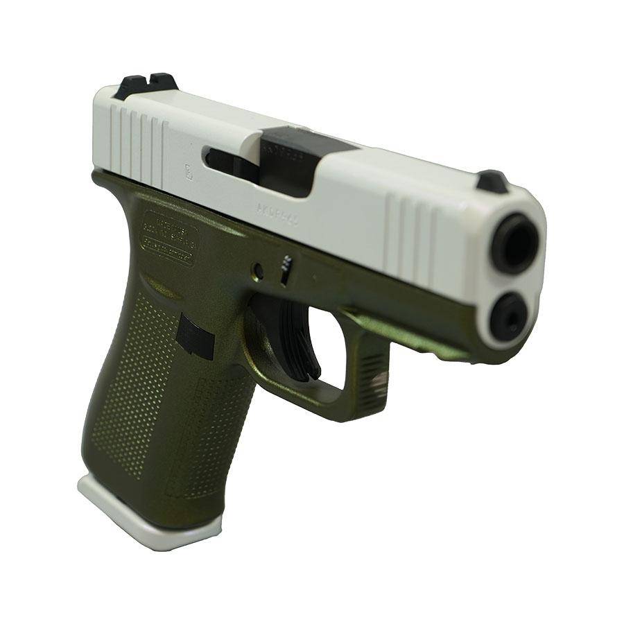 Glock 43X Pegasus White Handgun 9mm Luger 10rd Magazines(2) 3.4" Barrel Accessory Rail USA Made - Image 2