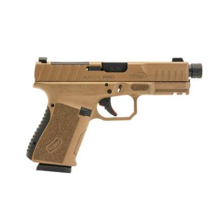 TriStar APOC Pro Handgun 9mm Luger 15rd Magazine (2) 4.48" Threaded Barrel FDE